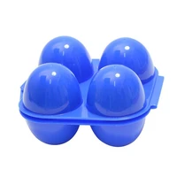 portable shockproof plastic egg tray portable wild picnic egg protection box pack of 4 eggs anti extrusion egg tray