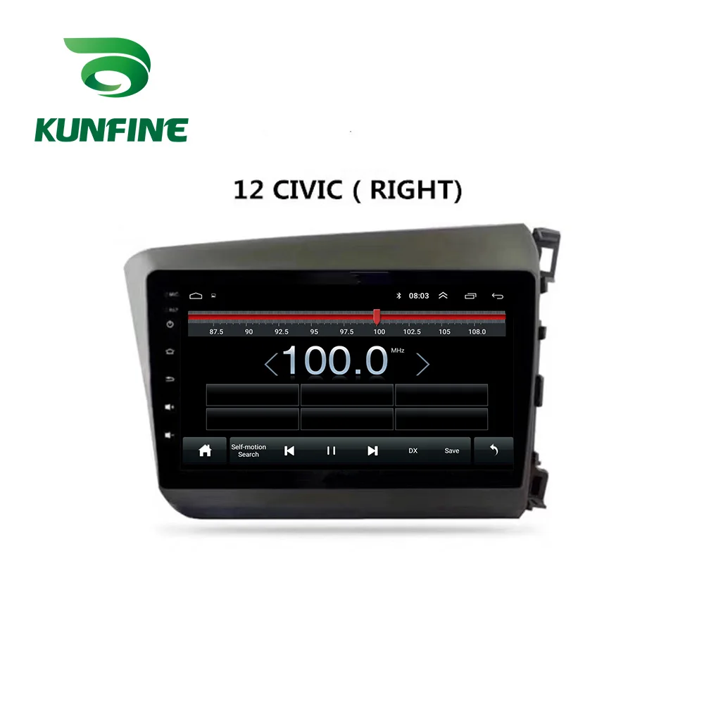 Автомобильное радио для Honda Civic 2012 2015 Восьмиядерный Android 10 0 автомобильный DVD GPS