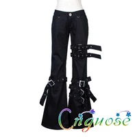 2020 new punk retro style micro flare jeans female trendy personality black rivets modis womens flared pants streetwear neutral