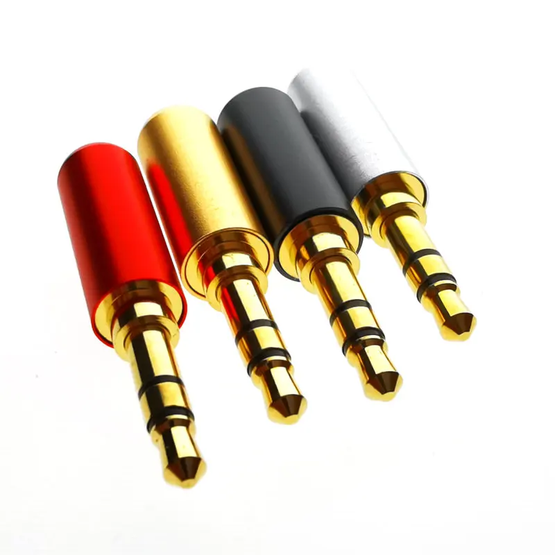 3 шт. позолоченные штекеры для наушников 5 мм | Электронные компоненты и