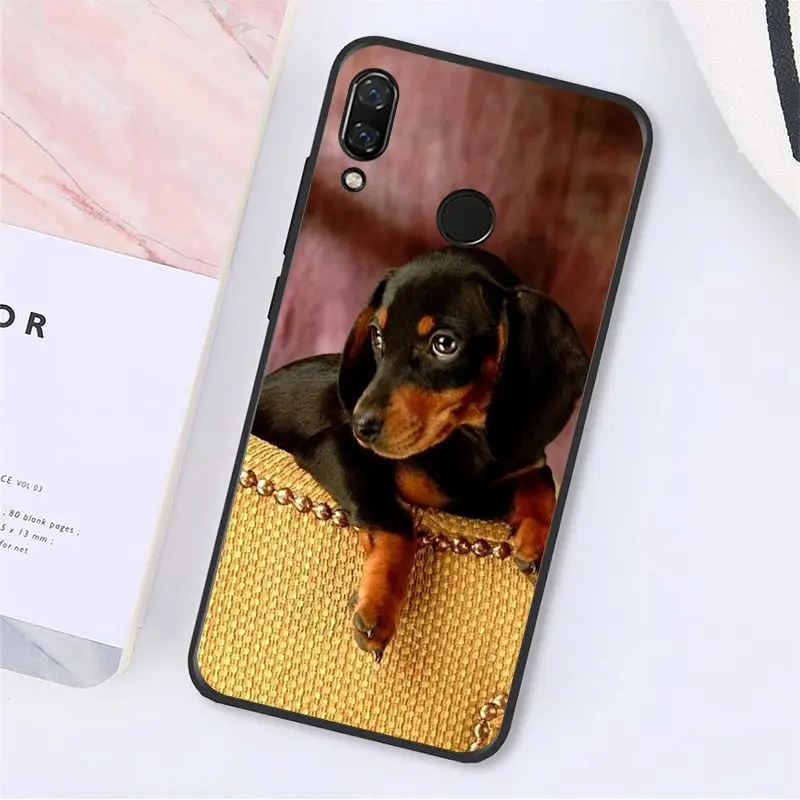 MaiYaCa милые животные Щенок таксы чехол для телефона Xiaomi Redmi8 4X 6A S2 Go Redmi 5 5Plus Note5 7 Note8Pro