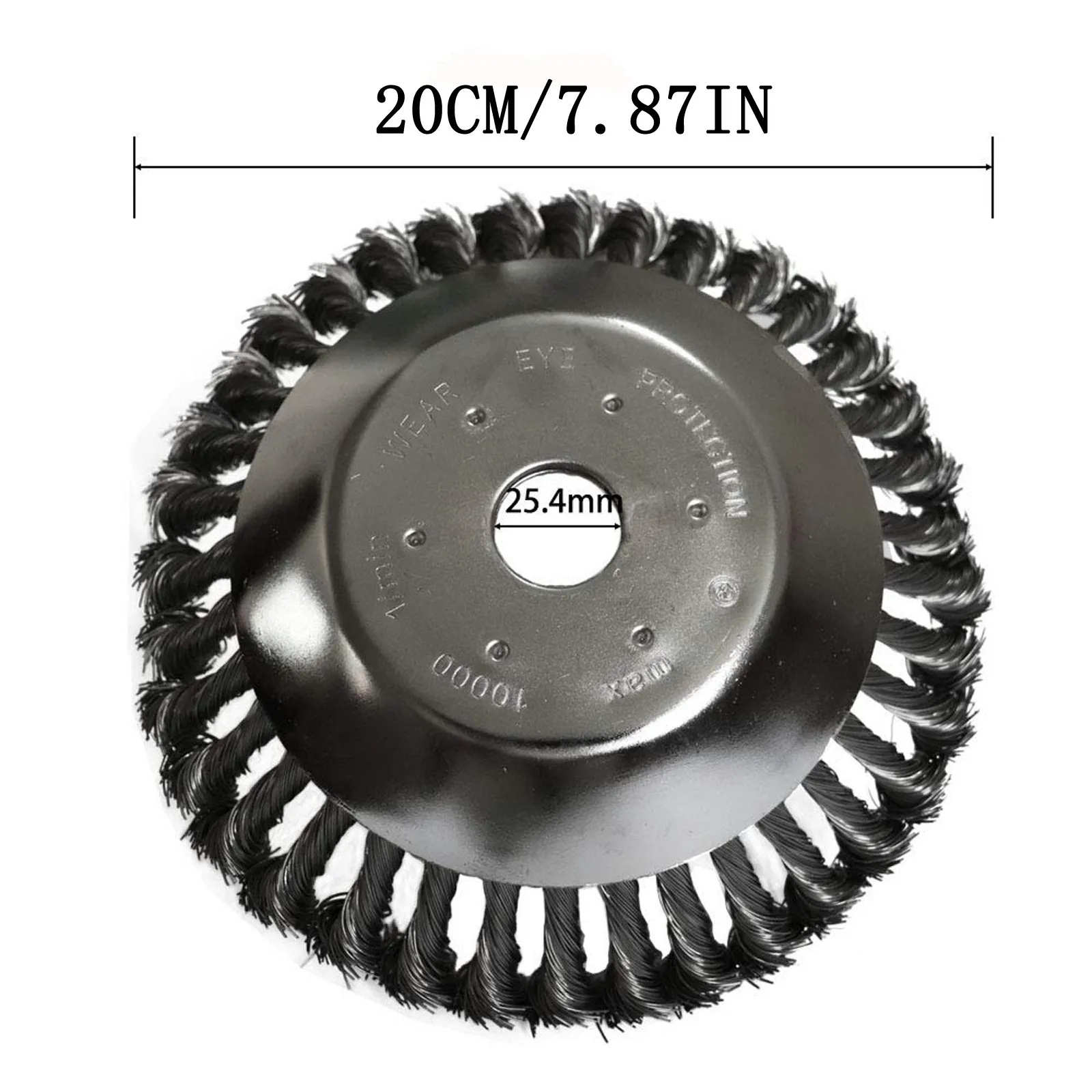Стальное проволочное колесо садовая щетка для сорняков газонокосилка триммер