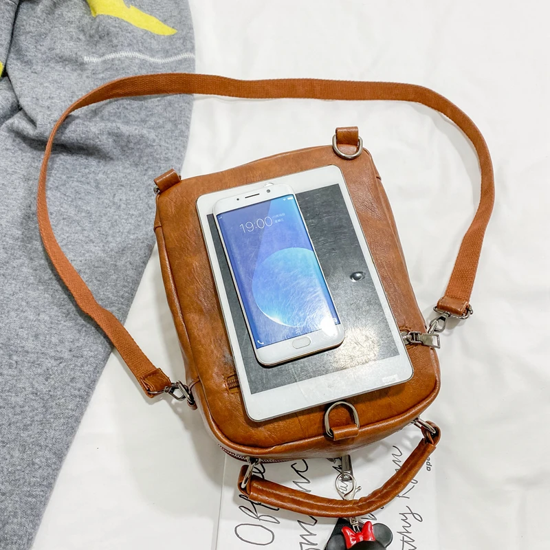 2019 new European and American fashion simplicity women's designer high-quality PU leather backpack XX034 | Багаж и сумки