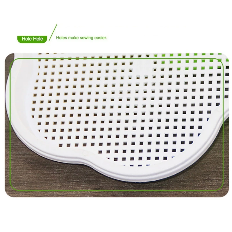 

Peanut Sprout Hydroponic Box Breathable Seedling Tray Seed Starter for Gardening Bonsai Moisturizing Succulent Pots