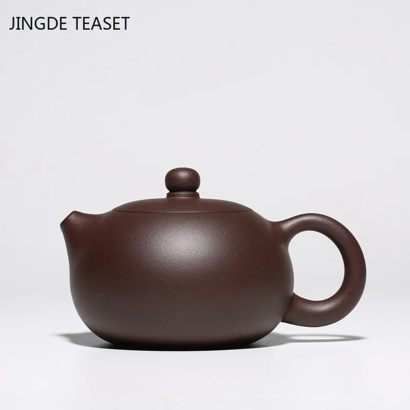 

Chinese Yixing Tea Pot Purple Clay filter Xishi Teapots Handmade beauty kettle Tea ceremony Customized gifts Authentic 330ml