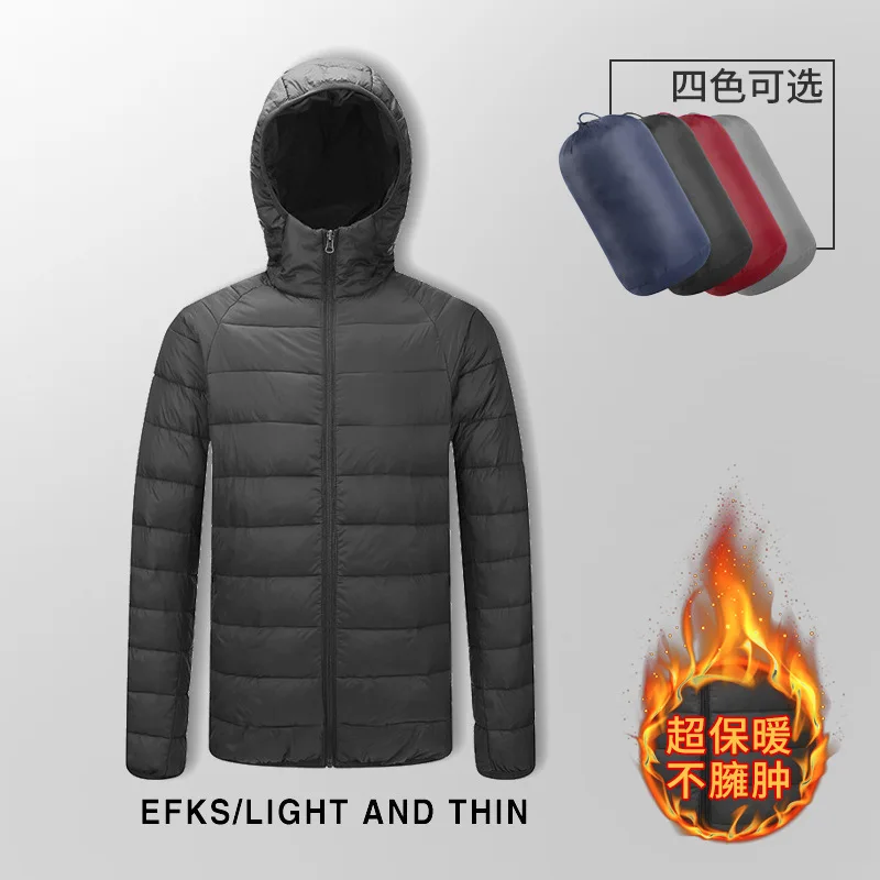

New Hooded Cotton-padded Jacket Men's Winter Thickened Warm Dad Jacket Middle-aged and Elderly Men Cotton-padded Jacket