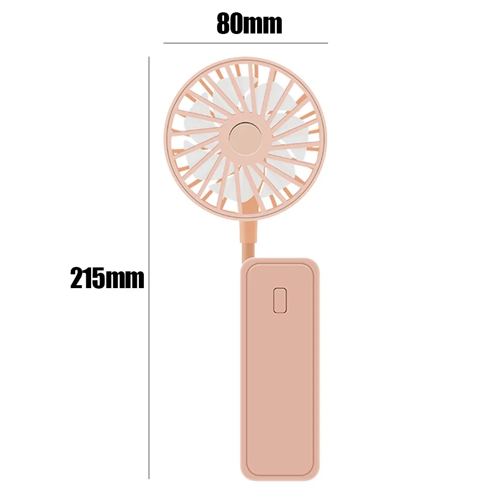 

Portable USB Handheld Fan Outdoor Mini Hanging Neck Fan Folding Sports Electric Air Cooler Desktop Mute Fan