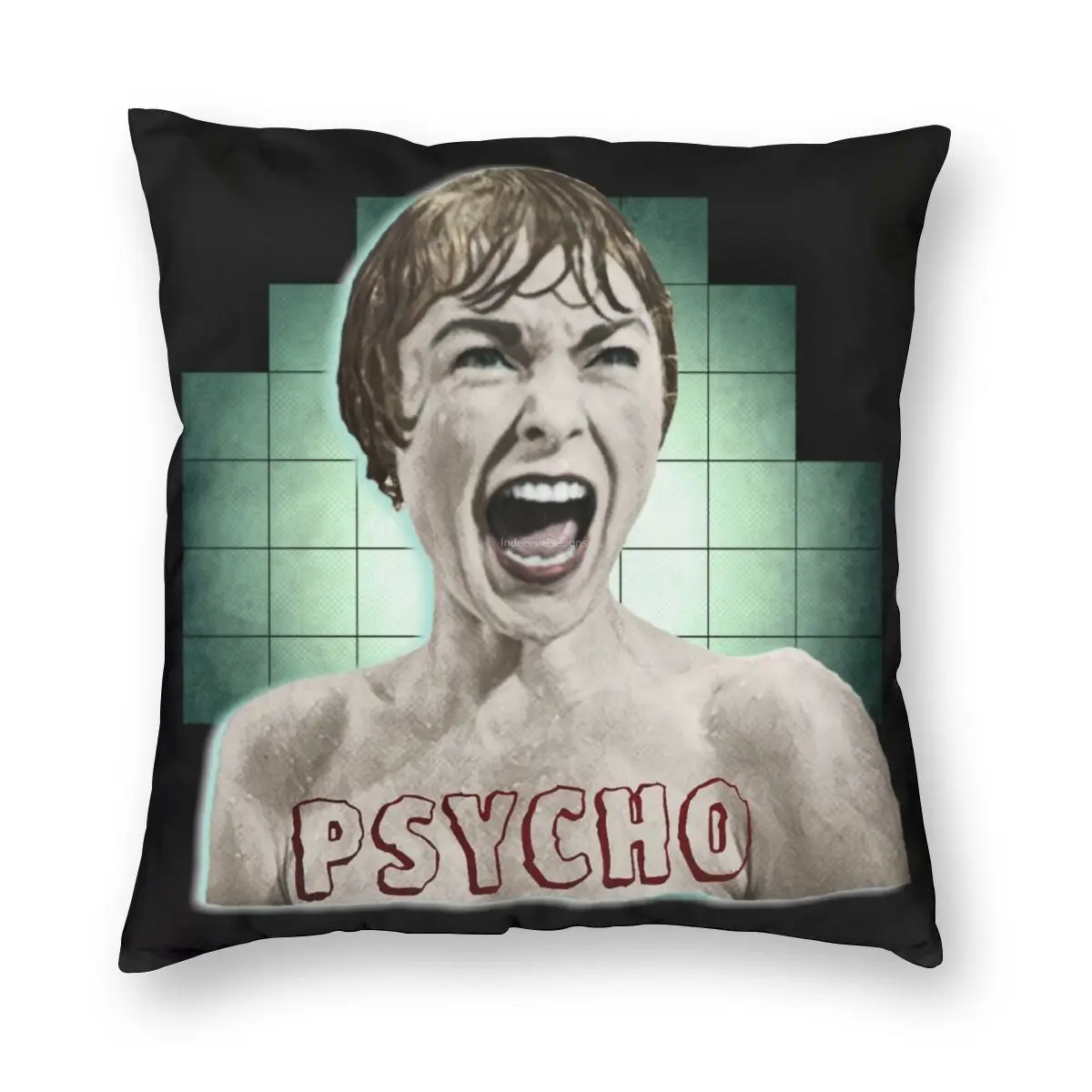 

Alfred Hitchcock Psycho Pillowcase Printed Polyester Cushion Cover Decorative Horror Movie Throw Pillow Case Cover Home 18''