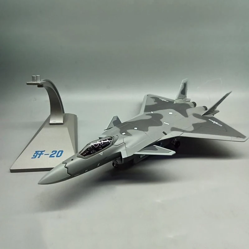 

Модель литая авиационного самолета, модель самолета из сплава авиационного J-20, масштаб 1/100