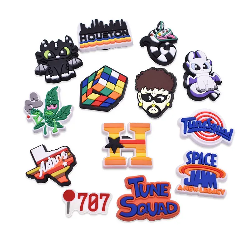 

1pcs Cartoon Dragon Croc Charms PVC Shoe Charms Shoe Accessories Shoe Buckle Decorations fit Croc JIBZ Kids X-mas Gift