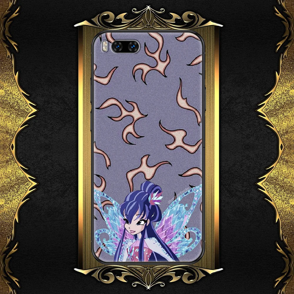 

Girl Winxs Cute Clubs Elves Phone case For Xiaomi Mi Max Note 3 A2 A3 8 9 9T 10 Lite Pro Ultra black art cell cover 3D shell