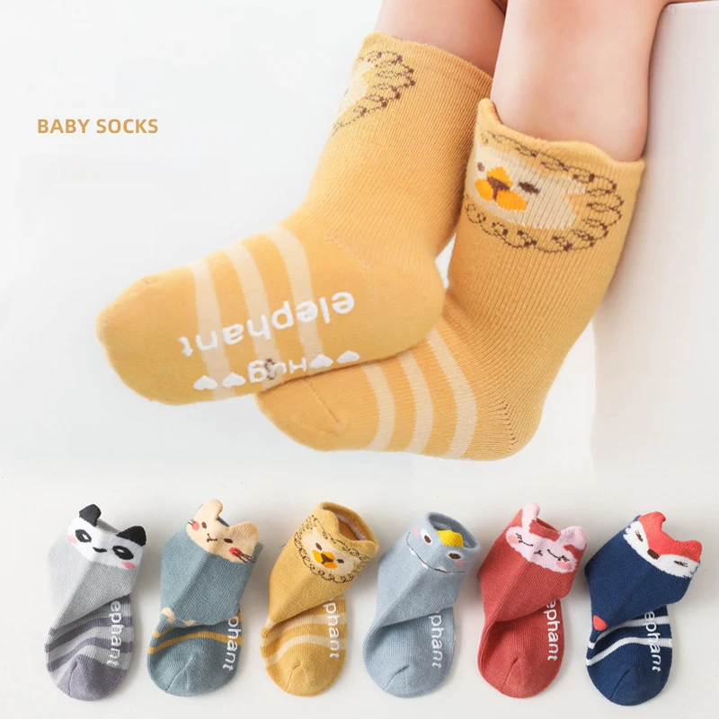 

Kids Cotton Anti-slip Floor Sock for 0-3T Socks