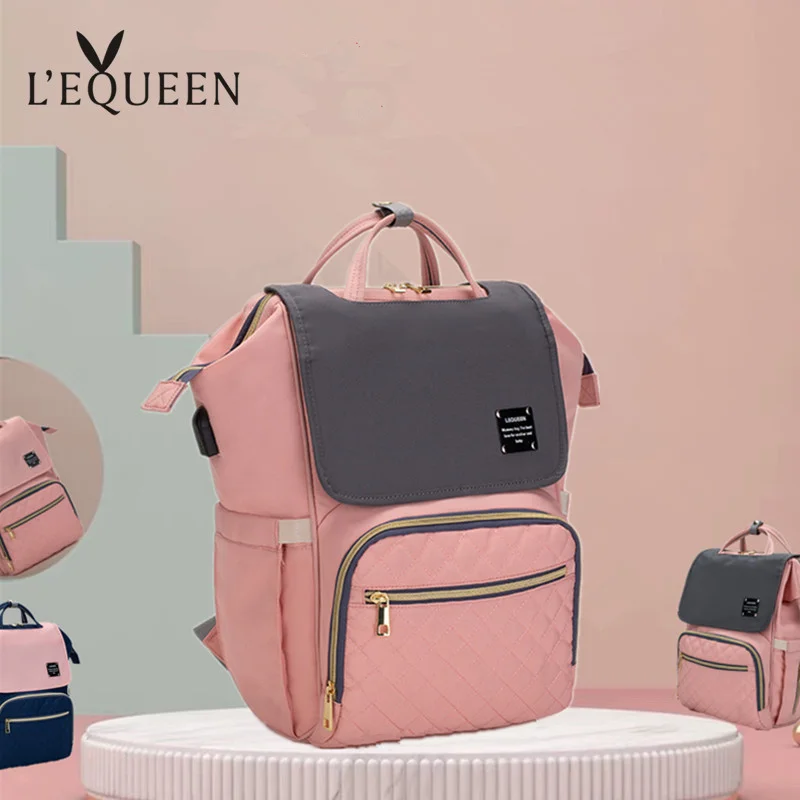 LEQUEEN USB ухода за ребенком Категория: сумки для подгузников рюкзак мамы Мумия мешок