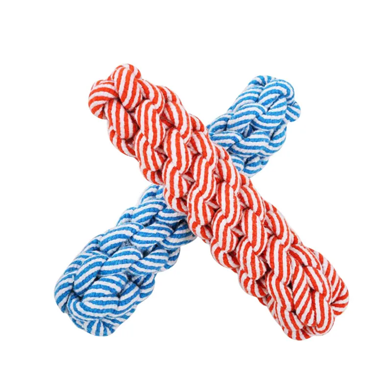 

New Pet Supplies Puppy Molar Stick Handmade Cotton Rope Dog Chew Toy Suitable Teddy Chihuahua Training Cat Ball Dog Accessories