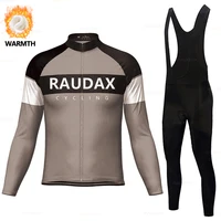 raudax 2021 road bicycle cycling sports suit mens winter cycling jerseys mtb bike bib pants sets cycling clothing ropa ciclismo