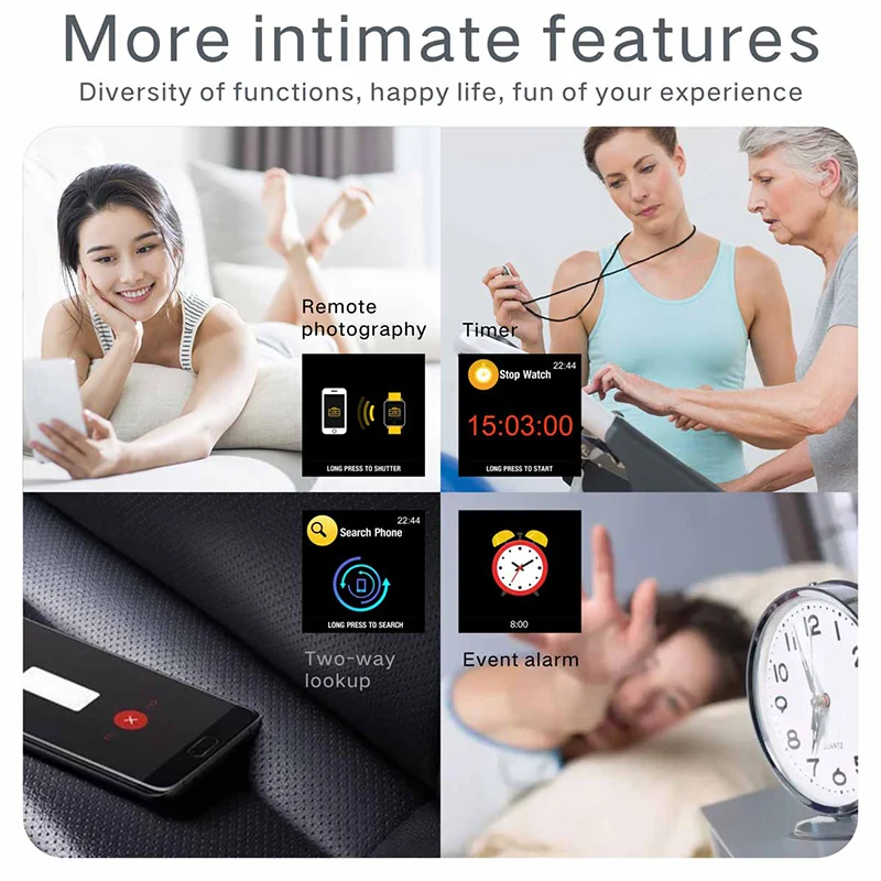 Новый Q11 Смарт часы Водонепроницаемый Фитнес браслет большой сенсорный экран