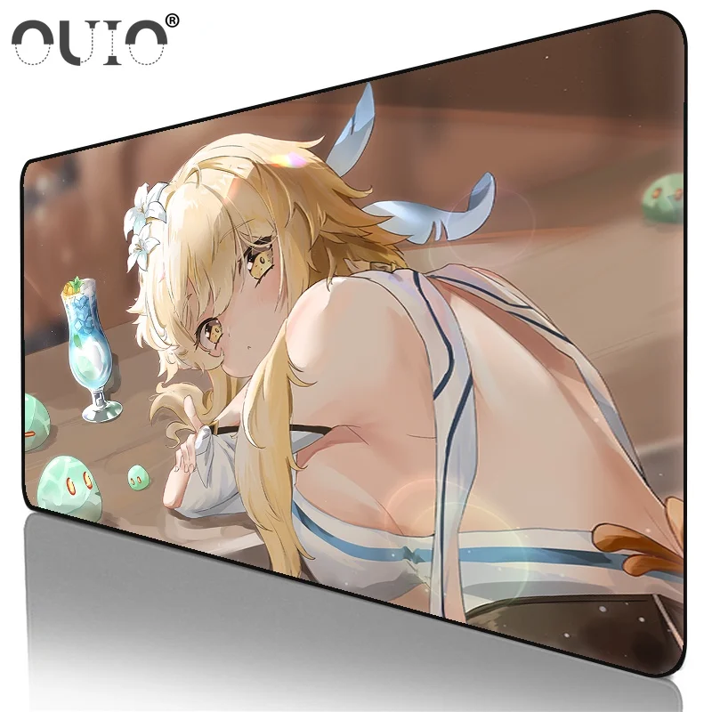 

Genshin Impact 90x40cm Large Mouse Pad Kawaii Room Decor Gamer Computer Keyboard Desk Mat XXL Anime Mousepad Gaming Accessories