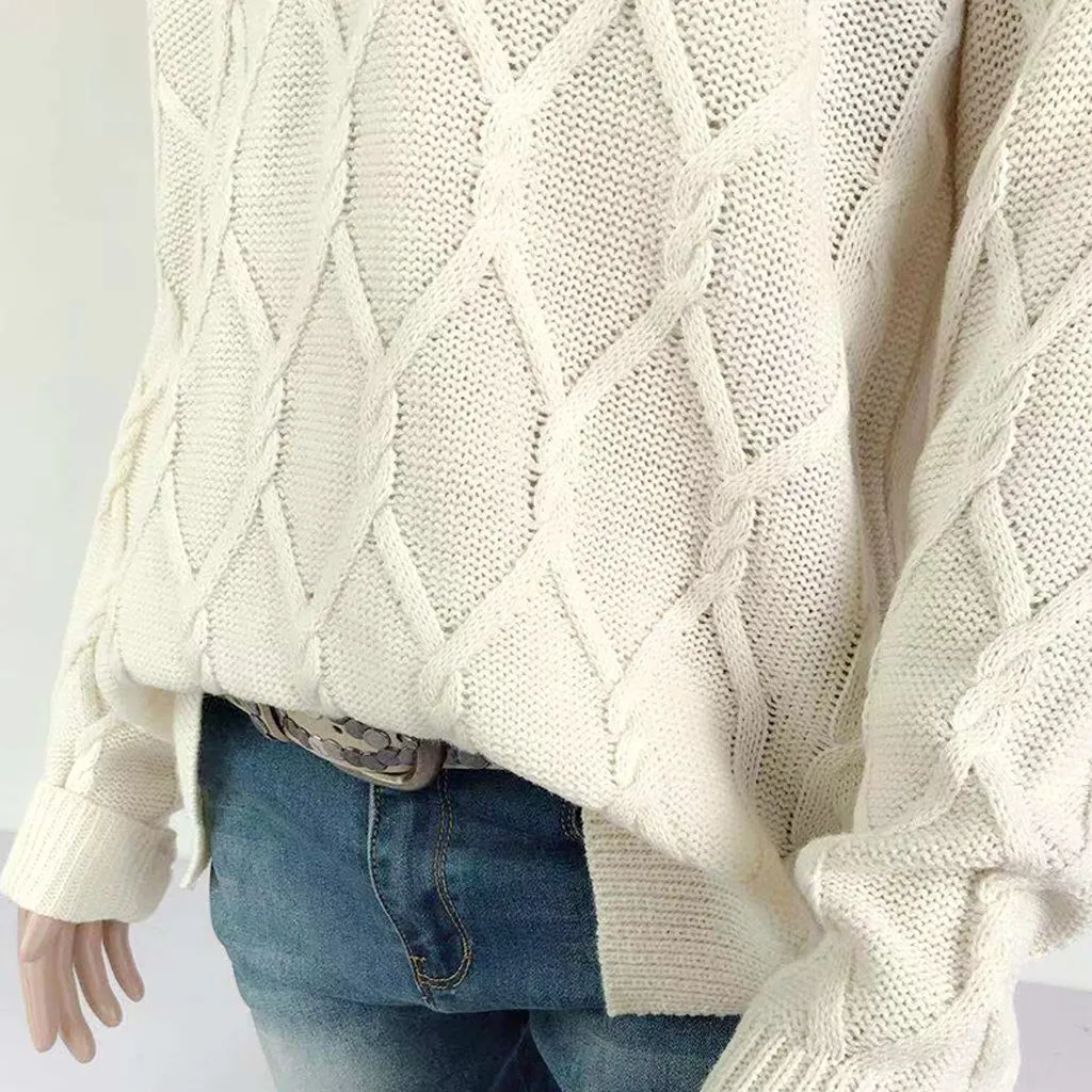 Свитер женский повседневный блузка с V образным вырезом однотонные свитера топы