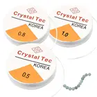 0,5-1,0 мм Пластиковый Кристалл DIY бисер растягивающиеся шнуры эластичные веревки лески бусины для ювелирных изделий фурнитура браслет ожерелье