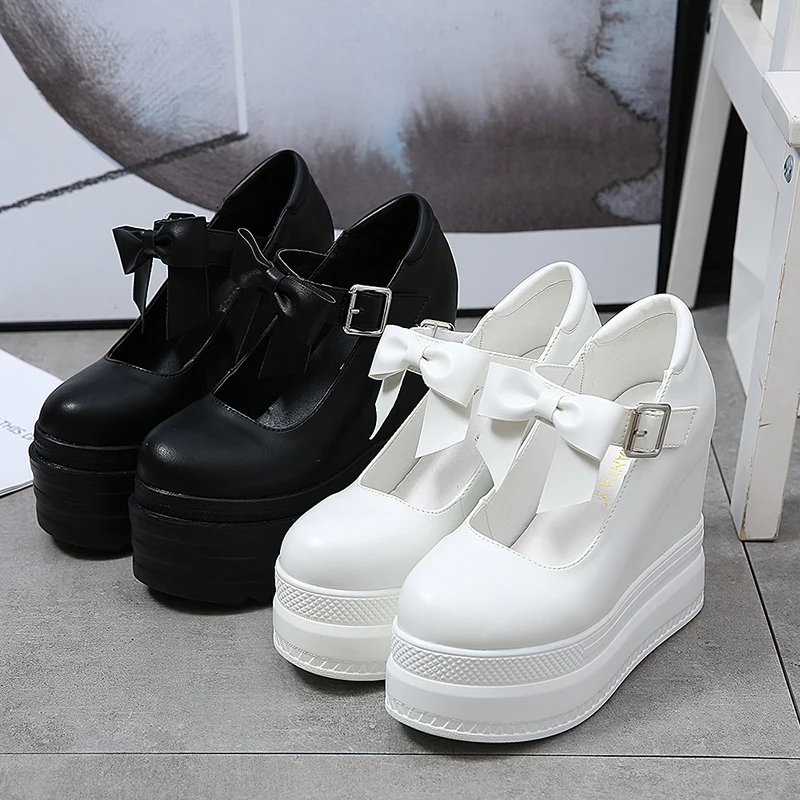 

High Quality Rubber Sole Japanese Style Platform Lolita Shoes Women Patent Leather Vintage Soft Sister Girls Shoes School
