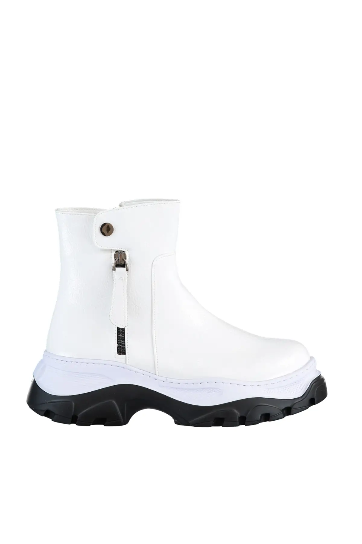 SOHO Women Fashion Thicken Boots Autumn Winter Ladies Zipper Comfort Waterproof Shoes Female Patent Leather 13977 | Обувь