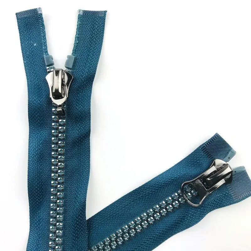 No. 8 застежки молнии для шитья из смолы с цветком сливы блестящими серебряными