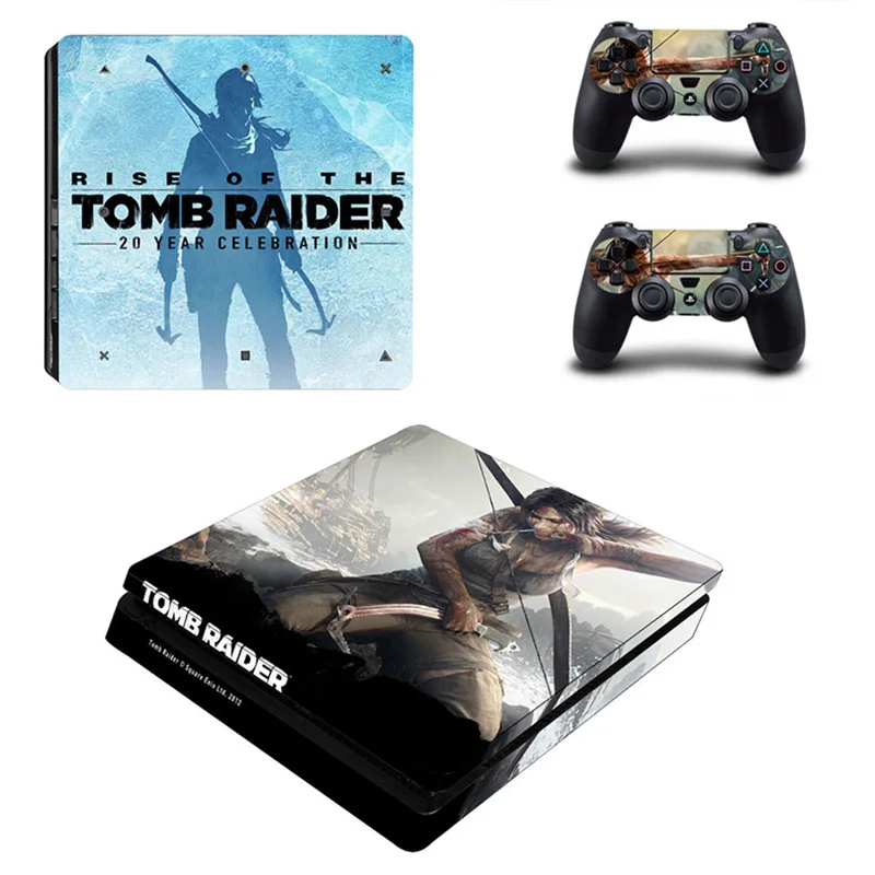 Tomb Raider PS4 тонкие наклейки PS 4 Play станция виниловые на кожу для playstation Тонкая