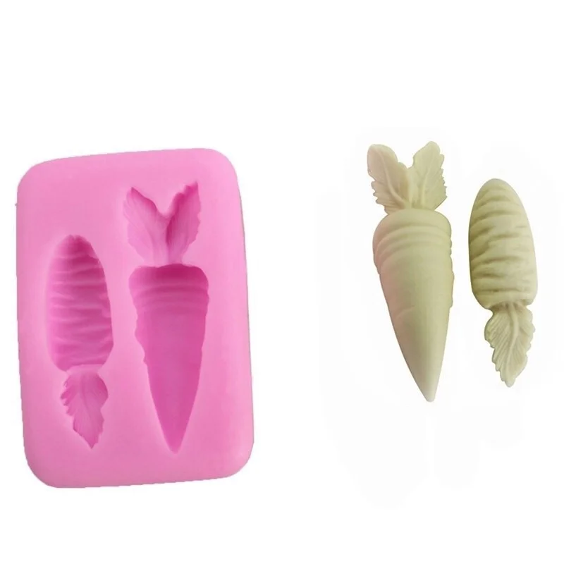 3D &quotсделай сам&quot морковь Форма силиконовая форма для торта Конфета шоколадная