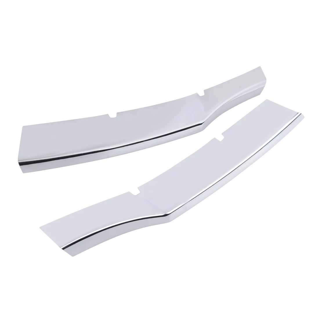 6 шт. Хромированная передняя Центральная решетка вставка бампер накладка молдинг