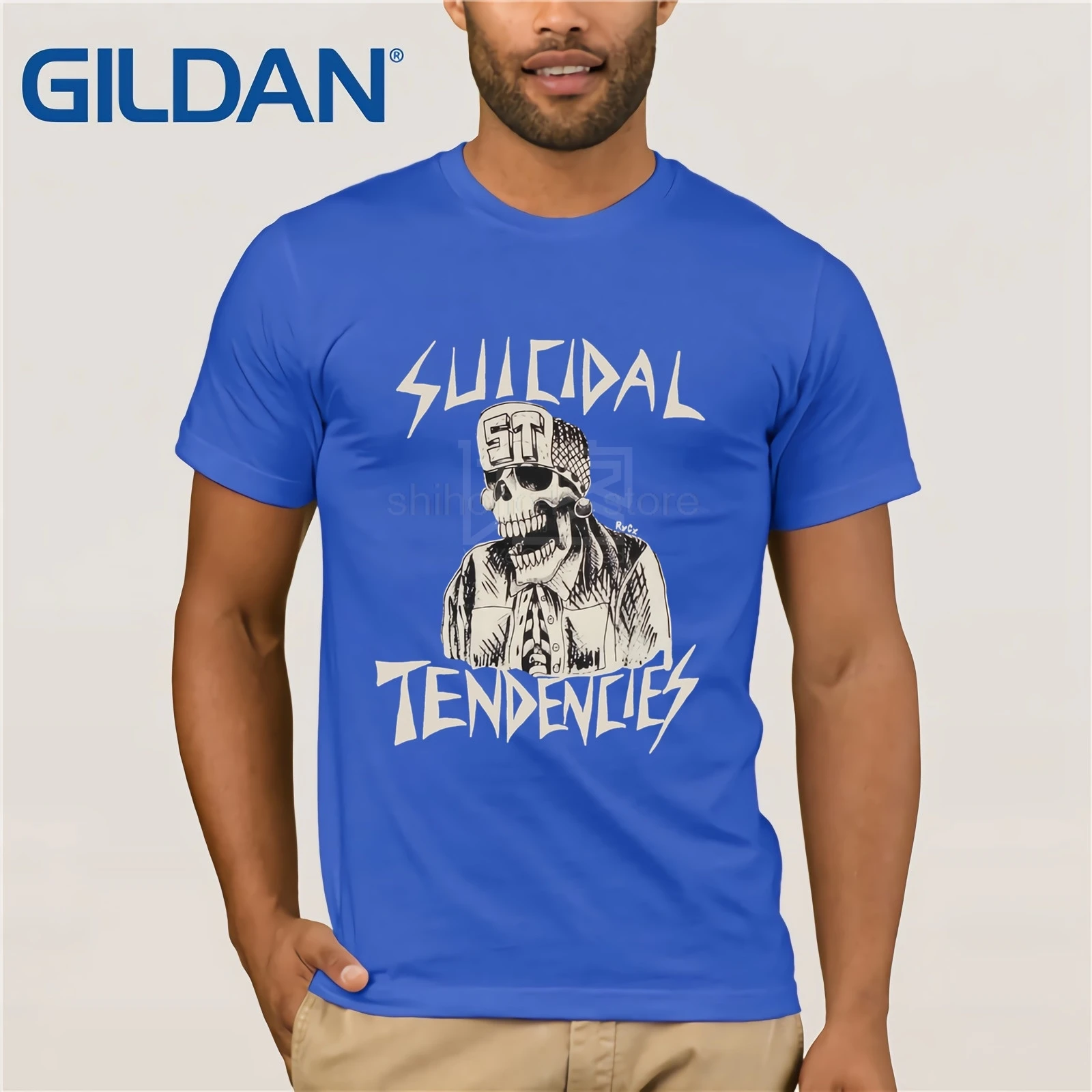 Черные суицидальные тенденции новая футболка S-3XL трэш метал Рок Панк ST Высокое