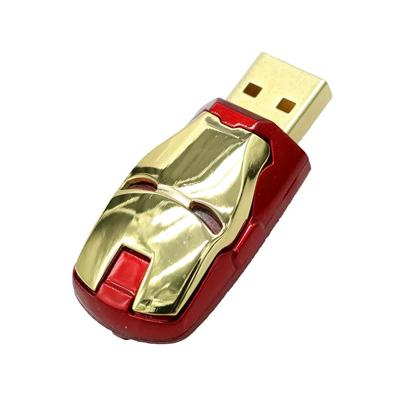 Металлический USB флеш-накопитель, 4 ГБ, 8 ГБ, флеш-накопитель, 16 ГБ, флеш-накопители, 32 ГБ, USB карта памяти, 64 ГБ, USB флеш-накопитель, Железный человек, Мстители, флешка