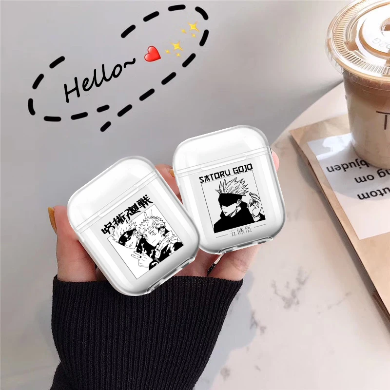 

Cartoon Anime Jujutsu Kaisen Yuji Itadori Case For Apple Air Pods 1 2 Wireless Earphone Accessories Airpods Pro Soft Tpu Cover