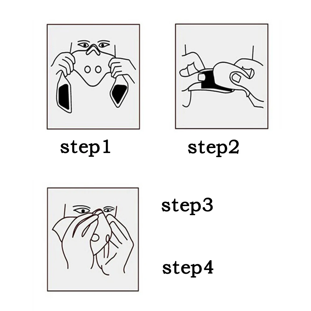 Хлопковая противотуманная маска PM2.5 с клапаном для дыхания противопылевая рта