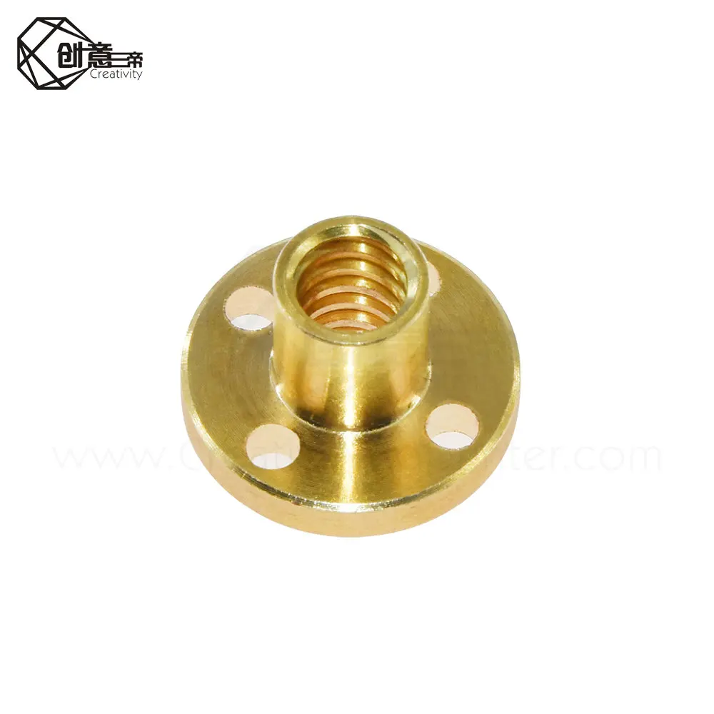 T8 4 мм трапециевидный винт для поддержки всех медных гаек Шаговая направляющая