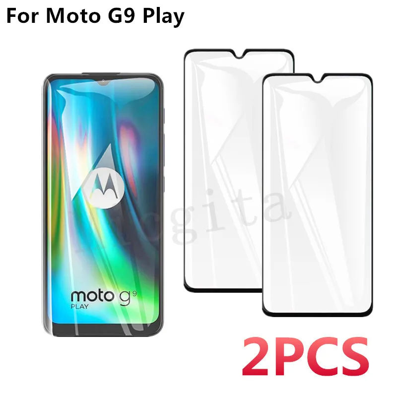 2 шт. Закаленное стекло 9D для Moto G9 Play Защитная пленка экрана 6 5 дюймов полного