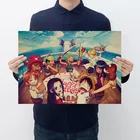AIMEER популярный Аниме One Piece Q Version комикс коллекция C стиль ретро крафт-бумага постер Декор Картина 50,5*35 см