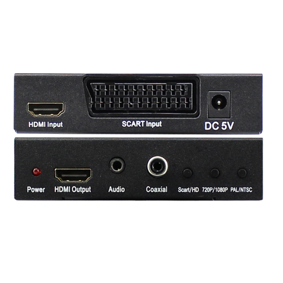 Скалер с RGB Scart на HDMI совместимый преобразователь HD разъем аудио экстрактором для
