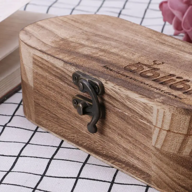 

Reading Glasses Box Sunglasses Natural Wood Folding Handmade Storage Case Hard Protective Vintage Package Eyeglasses