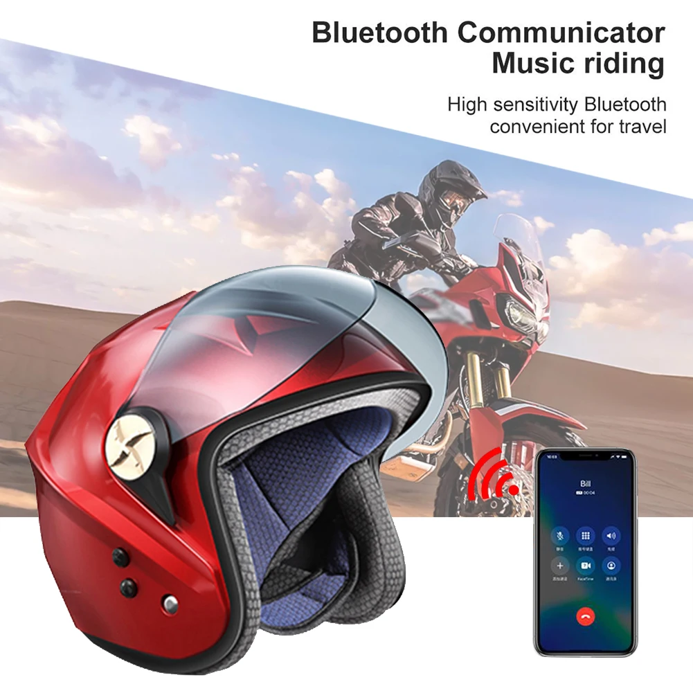 

Motorcycle Helmet Cap Solar Power Smart Bluetooth Summer Cooling Fan Cycling Motorcycle Accessories