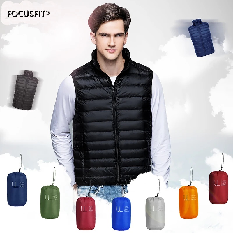 Ultra Thin Warm Lightweight Down Jacket Waistcoat