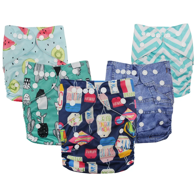 

2020 New 3pcs/set Washable Eco-Friendly Cloth Diaper Adjustable Nappy Reusable Cloth Diapers Fit 0-2years 3-15kg baby