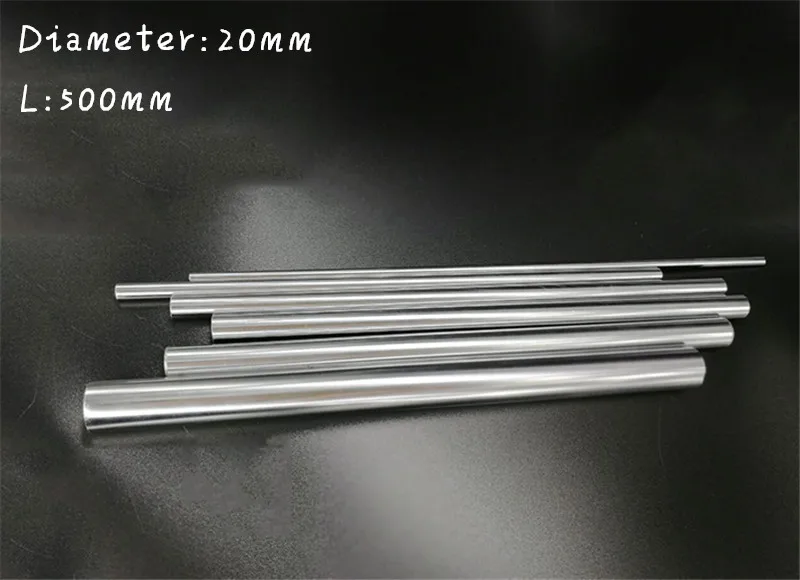 

2pc diameter 20mm - 500mm linear round shaft harden rod chrome plated linear shaft for linear slide system CNC XYZ table