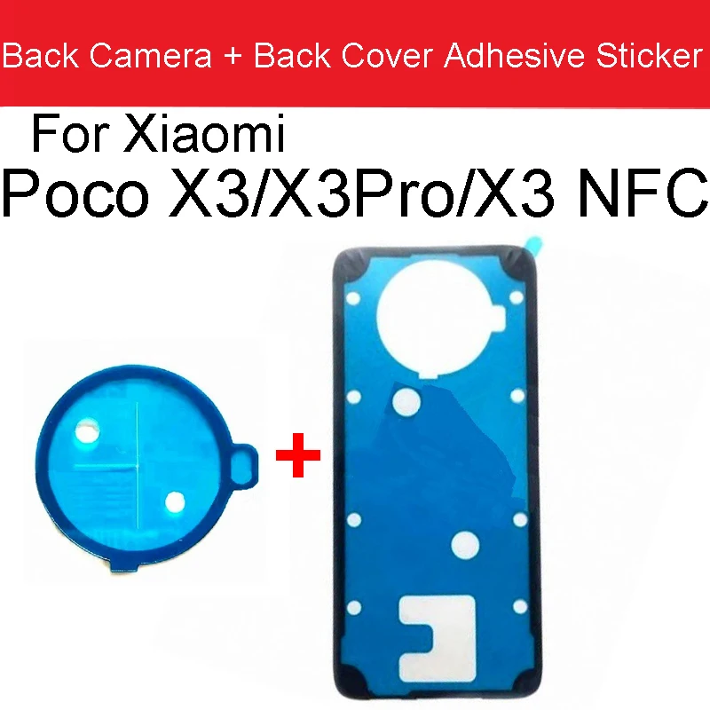 

Наклейка на заднюю крышку камеры Xiaomi Poco X3 X3 Pro X3 NFC, запасные части