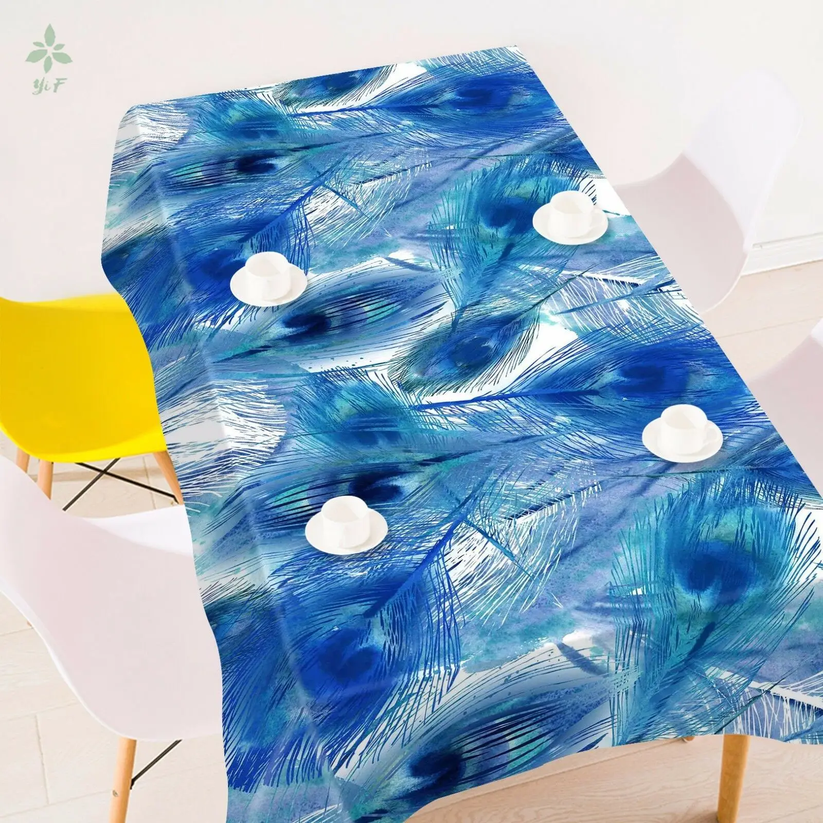 

Blue Tablecloth Table Cover Birthday Party Event