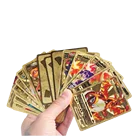 Новинка 2022, 54 карты покемона, металлическая карта, V-образная карта, Золотая карта Vmax, Детская Фотокарта, Рождественский подарок