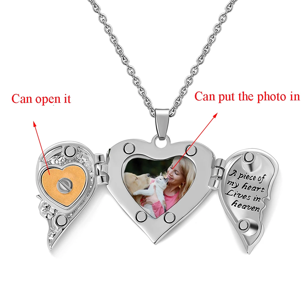 Сияющий кристалл урна в виде сердца кулон ожерелье кусок живёт на небесах