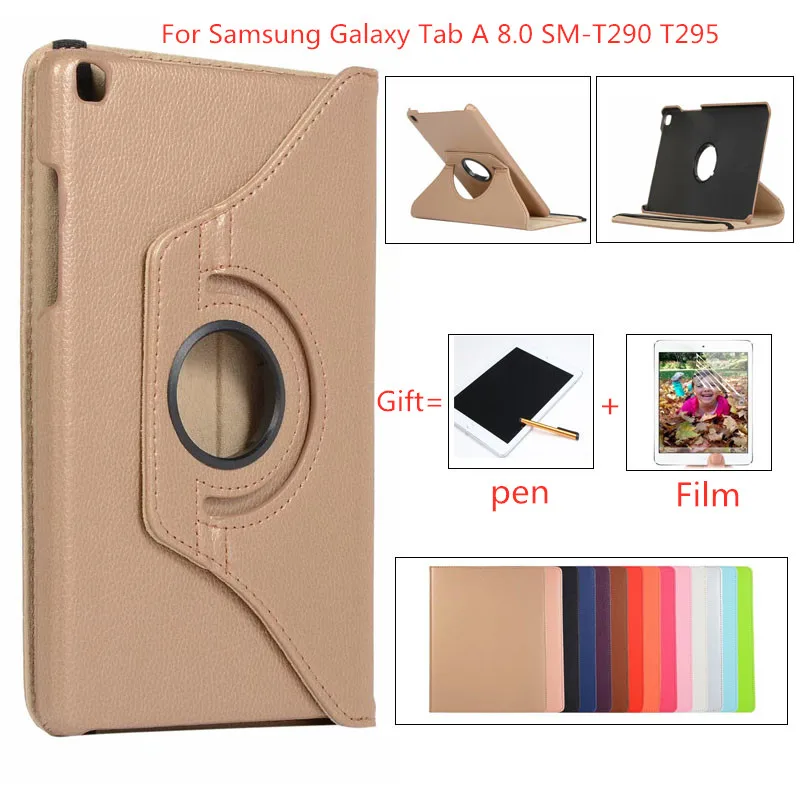 

360 degree rotation litchi Case For Samsung Tab A 8.0 T290 T500 T870 P610 T860 T590 T510 T720 P200 T380 T280 Cover