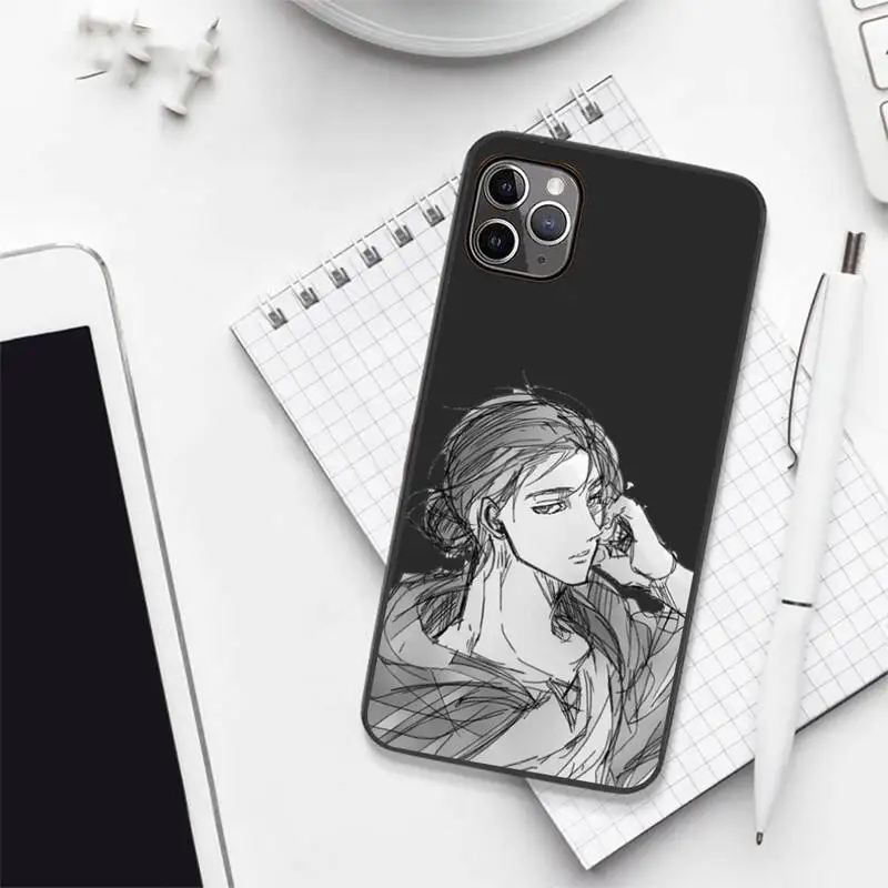 

Japan anime Attack On Titan Phone Case Candy Color for iPhone 6 7 8 11 12 s mini pro X XS XR MAX Plus
