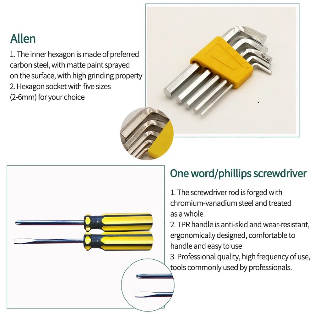 12 шт. Набор инструментов для дома набор ремонта автомобиля инструменты 1/4 &quotд-р