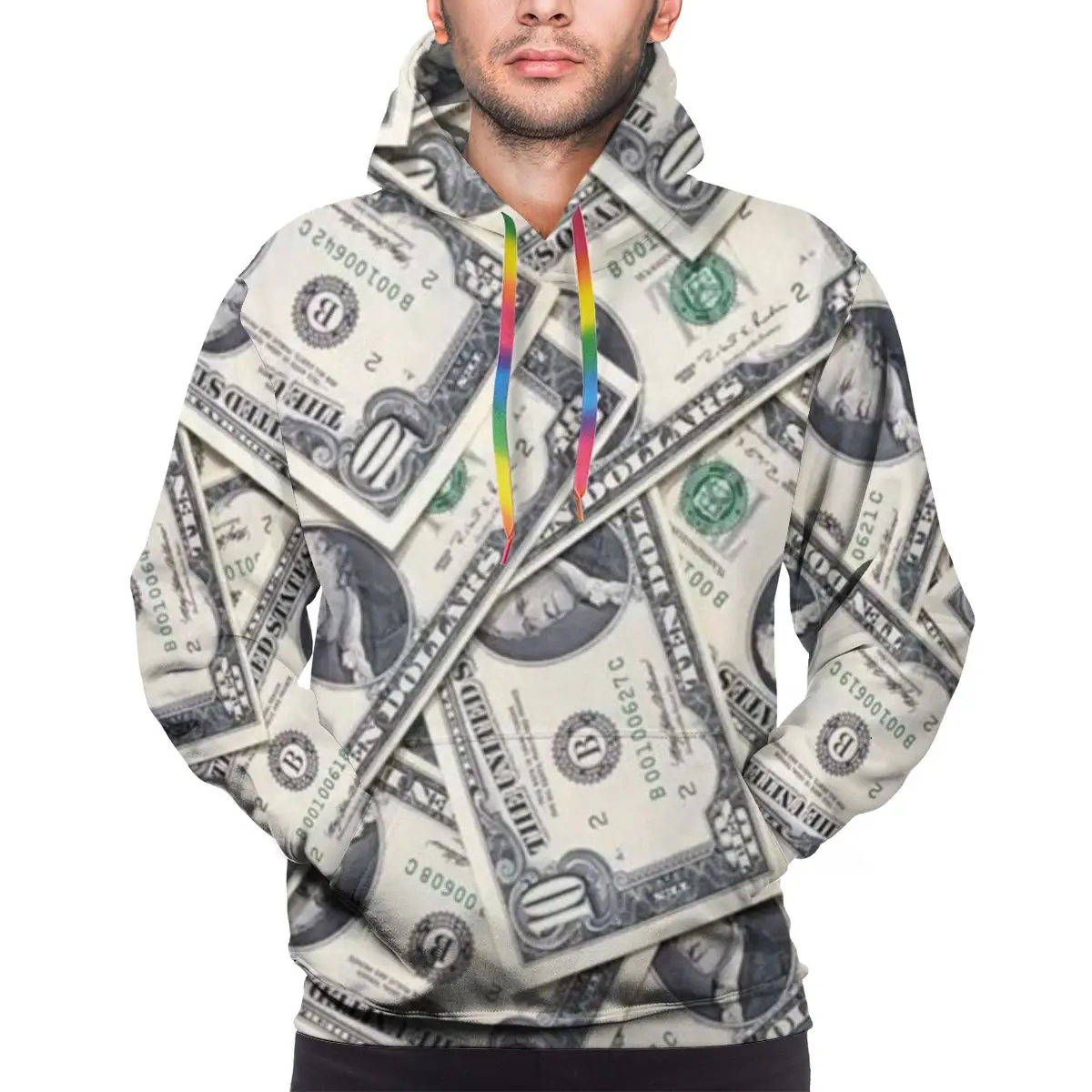 

Dollars Money Printed Hoodies Fashion Tracksuit 3D Print Hoodie Sweatshirt Mens Womens Casual Harajuku Custom
